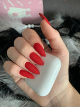Elegant Red Matte Almond Shape Press on Nails | OG