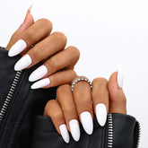 White Matte,Almond Shape - Press on Nails | OG