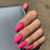 Pink Matte, Almond Shape - Press on Nails | OG