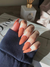 Neon Orange, Almond Shape - Press on Nails |OG