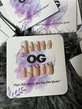 Marble Nude, Square Shape - Press on Nails | OG