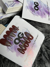 Glitter Brown, Almond shape - Press on Nails