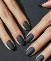 Black Matte, Short Square Shape - Press on Nails |OG