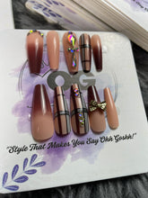 Cocoa Latte, Coffin Shape - Press on Nails |OG