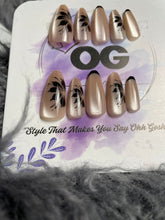 Floral Printed, Almond Shape - Press on Nails |OG