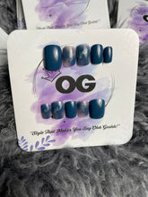 Blue Diamond, Short Square Shape - Press on Nails |OG