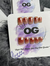 Blush Heart, Short Square Shape - Press on Nails |OG