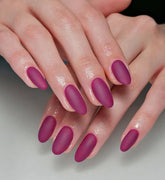 Purple Matte, Short Square Shape - Press on Nails |OG