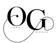 Black and white logo with 'OG' and 'Ohh Goshh' text on a white background