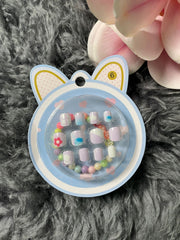 Kids Printed, Cozy Theme, Press on Nails |OG