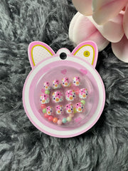 Kids Printed, Pinkish Theme, Press on Nails |OG